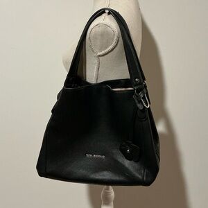 Dana Buchman black leather purse